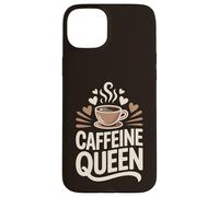 Caffeine Queen Coffee Typography Design Case for iPhone 15 Plus