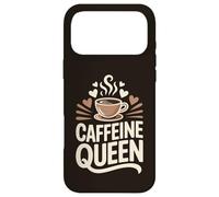 Caffeine Queen Coffee Typography Design Case for iPhone 17 Pro Max