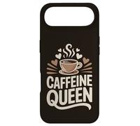Caffeine Queen Coffee Typography Design Case for iPhone Air