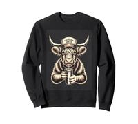 Caffeine Queen Highland Cow Coffee Lover Sweatshirt