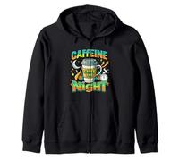 Caffeine Saves The Night Shift Energy Zip Hoodie