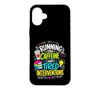 Caffeine Tired Interventions Education Case for iPhone 16 Plus