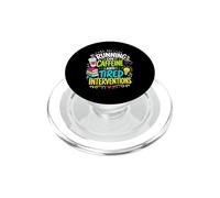 Caffeine Tired Interventions Education PopSockets PopGrip for MagSafe