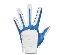 CaFfen Golf Glove 1pc Golf Gloves Leather Superelasticity Magic 2 Colour Blue Red For Men Schoolboy(Blue left hand,L 24)