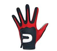 CaFfen Golf Glove 1pc Golf Gloves Leather Superelasticity Magic 2 Colour Blue Red For Men Schoolboy(Red left hand,L 24)