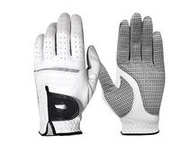 CaFfen Golf Glove Golf Men's Leather Gloves Breathable Non-slip Club Swing Training(Non-slip left hand,24)