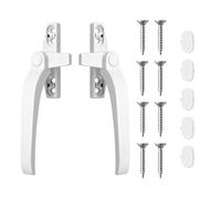 CaFfen Window Handles Smooth Handle Window Set Heat Corrosion Resistant Easy to Install(Silver)