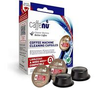 Caffenu Cleaning Capsules Compatible with Lavazza a Modo Mio 4 Compatible Lavazza Cleaning Pods. Coffee Machine Cleaner For Crisp Coffee. Cleans inaccessible areas such as nozzle and spout.