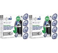 Caffenu Cleaning Pods Compatible with Nespresso Vertuo. 4 Cleaner Capsules. For Improved Coffee Flavor and Crisp Coffee. Use with Descaling Kit (Pack of 2)
