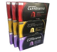 Caffètutto VARIETY PACK 5-90 Italian Nespresso Compatible Coffee Pods - Mixed Selection - 30 Rosso, 30 Oro & 30 Viola Lungo pods (90 Caffetutto Gourmet Aluminium Nespresso Coffee Capsules)