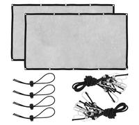 Caffney 2 Pcs Dog Car Barrier Nylon Vehicle Pet Barrier Easy to Install Backseat Mesh Dog Car Divider Net with Hook and Adjusting Rope for Handle Above Door or Armrest on Front Seat