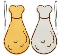 Caffney 2 Pcs Dog Water Bottle PP Pet Water Bottle with Large Sink Portable Puppy Water Dispenser with Food Container Leak Proof Dog Drinking Bottle for Dogs Cats Rabbits Small Pets HHD(Orange+white)