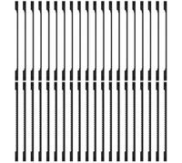 Caffney 40Pcs Scroll Saw Blades 3inch High Carbon Steel Pin End Saw Blades Assortment Set 15TPI 24TPI Wood Cutting Saw Blades Replacement for Wood Plastic Copper HHD(40pcs)