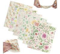 Caffney 6PCS Swedish Dishcloths Reusable Kitchen Dish Towels Absorbent and Quick-Drying Dish Cloths Washable Kitchen Dishes Rags Soft Cellulose Sponge Cloths 7.7 X 6.7inch