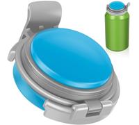 Caffney Can Sealing Lid Portable Soda Can Cover Reusable Can Toppers Leak-Proof Can Cover Protector Blue/Green Beverage Can Saver Lid for Beer Can Beverage Can 7x4.5 cm(blue)