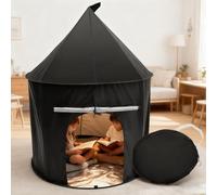 Caffney Kids Sensory Tent for 2 Person Pop Up Play Blackout Tents Helps with Autism,SPD,Anxiety Improve Focus Sensory Toy Tents for Children to Read Play and Relax 100 cm(Black)