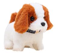 Caffney Soft Plush Battery-Operated Pet Puppy for Kids - Interactive Saint Bernard Dog With Barking, Walking, and Tail-wagging Simulation - Toy for Boys and Girls