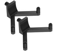 Caffney Storage Shed Hooks Solid Plastic Accessories Black Hook Easy to Install Bracket Kit Convenient Organizer Heat Resistant Wall Mount Hanger for Garage