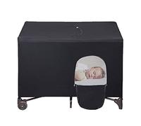 Caffney Stretchable Breathable Crib Canopy Cover Portable Baby Bed Blackout Tent Safety Compact Travel Sleeping Bed Tent Sun Shade Curtain Room Decor