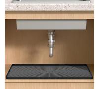 Caffney Under Sink Mat,22'' x 34'',Waterproof Silicone Under Sink Liner for Kitchen Bathroom,Reusable Under Kitchen Sink Organizers and Storage,Cabinet Shelf Protector,Flexible Under Sink Drip Tray