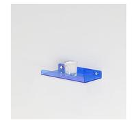 CAFIEDR 11.8in/23.6in/35.4in/47.2in Wall Mounted Acrylic Brochure Holder, Magazine Rack Literature Storage Rack Bookshelf for Office Home Display，Blue-30cm/11.8in