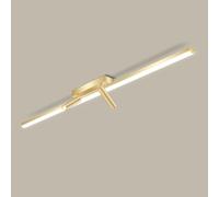 CAFIEDR 38W Dimmable Decoration Modern Led Linear Ceiling Mount Light with Spotlights Adjustable Track Light Bar Gold Minimalist Long Tube Long Strip Ceiling