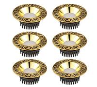 CAFIEDR 6 Count,12W,14W,16W,18W Brass Spotlight with Hand Drawn Auspicious Clouds Can Lights 4In 5In Led Recessed Downlight Round Gold Finish Ceiling Panel Li-12w-3000k