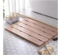 CAFIEDR Bathroom Drainage Anti-Slip Mat, Cuttable Epp Floor Mat For Kitchen Restroom.Braun-2pcs
