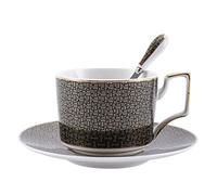CAFIEDR Coffee Cup Coffee Cups Cup with Handle Coffee Cup Bone China Ceramic Afternoon Tea Tea Set Tea Cup Set Simple Creative European Style Luxury Home & Kitchen,Gold