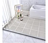 CAFIEDR Drainage Anti-Slip Mat, Bathroom Floor Mat Tpe Splicing Fast Drainage Mat For Swimming Pool Balcony Car Wash.Braun-30pcs