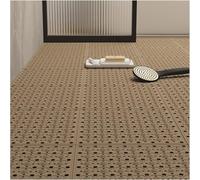 CAFIEDR Drainage Mat, Bathroom Cuttable Patchwork Tpe Anti-Slip Floor Mat Wet Area Carpet.Braun-20pcs
