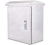 CAFIEDR Electrical Box, Stainless Steel Electrical Junction Box, Weatherproof Metal Electrical Project Box Distribution Box, Electric Vehicle Charging Pile, Electronic (A Color L50*W25*H70CM)