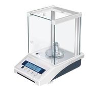 CAFIEDR Electronic Analytical Balance, Precision Lab Scale 0.0001g, with LCD Display/Data Output/External Calibration/Windshield, for Lab Jewelry Store (220g/0.0001g)