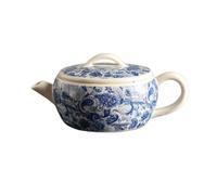 CAFIEDR Handmade Teapot Ceramic Kung Fu Tea Set Modern Minimalist Milk Jug Kitchen Kettle Restaurant Coffee Pot For Brewing Leaf Tea.A