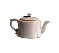 CAFIEDR Handmade Teapot Simple Ceramic Teapot Household Single Pot Kung Fu Tea Set With Filter Maker For Brewing Leaf Tea.A