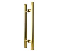 CAFIEDR Heavy Stainless Steel Door Handle - Golden,Wooden Door/Glass Door/Sliding Door Handle,for Home/Shop/Garage/Office - Pipe Diameter 36mm - 5 Sizes(1000 * 700mm)