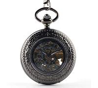 CAFIEDR Magnifier flip mechanical pocket watch men's watch table top watch automatic mechanical watch female student watch black