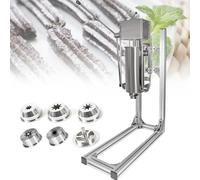 CAFIEDR Manual Spanish Churro Machine,with 6 Nozzles Churro Makers,Stainless Steel Manual Donut Jelly Filler Injector Machine,for Kitchen Restaurant,3L(5L)