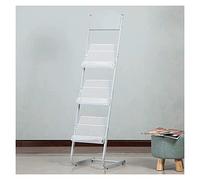 CAFIEDR Metal Floor Magazine Rack Stylish Brochure Holder for Office Library & Studio Space Saving nizer for Pamphlets and Magazines Elegant Design for Home or Workspace，Nero