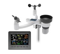 CAFIEDR Meter WiFi Weather Station Color Display 7-in-1 Outdoor Sensor Forecast Temperature Humidity Rain Gauge Wind Speed UV