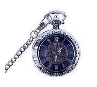 CAFIEDR Pocket Watch Male and Female Students Hollowed Out Commemorative Pocket Watch Flip Retro Mechanical Pocket Watch Provides (Photo Color)