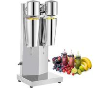 CAFIEDR Portable Milkshake Mixer, 180W Commercial Milk Shake Machine with 800 Ml Stainless Steel Cups, Motor Speed 18000 Rpm, Efficient Blending and 2 Gear Speed Adjustable for C(double head)