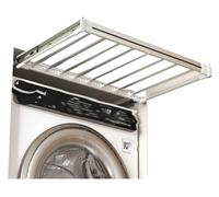 CAFIEDR Pull Out Pants Rack For Closet, Pull Out Trousers Rack Drawer, Smooth Push And, Very Suitable For Drying Clothes Above The Washing Machine.White-600-850mm