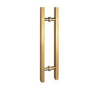 CAFIEDR Square Tube Sliding Door Handle, Stainless Steel Door Handle, Suitable for Glass Door/Wooden Door/barn Door, Three Colors, 3 Sizes(B 80 * 50cm)