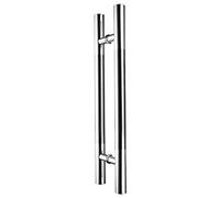 CAFIEDR Thickened Stainless Steel Door Handle,Chinese Style Wooden Door/Sliding Door Handle,for Home/Shop/Garage/Office - 5 Sizes(80 * 100cm)