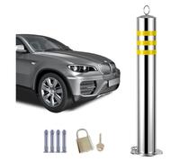 CAFIEDR Traffic Delineator Post,Safety Warning Column, Parking Bollard Post 28 32 36 40 45 Inch Reflective Delineator Cones with Chain Hook for Construction Sites and S(1 Pack 50cm/20in)