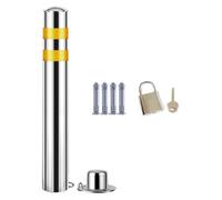 CAFIEDR Traffic Delineator Post,Safety Warning Column, Safety Cone Post Parking Lot/Driveway Reflective Cones Delineator with Base for Street/Public Area/Light Duty Tra(1 Pack 60cm/23in)