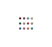 Caflon Birthstones Stud Earrings Stainless Steel Assorted Colours Mini (12)