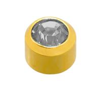 Caflon Blu 24 Carat Gold Plated April Birthstone Studs, 0.07 kg