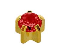 Caflon Blu 24 Carat Gold Plated Clawset July Birthstone Studs